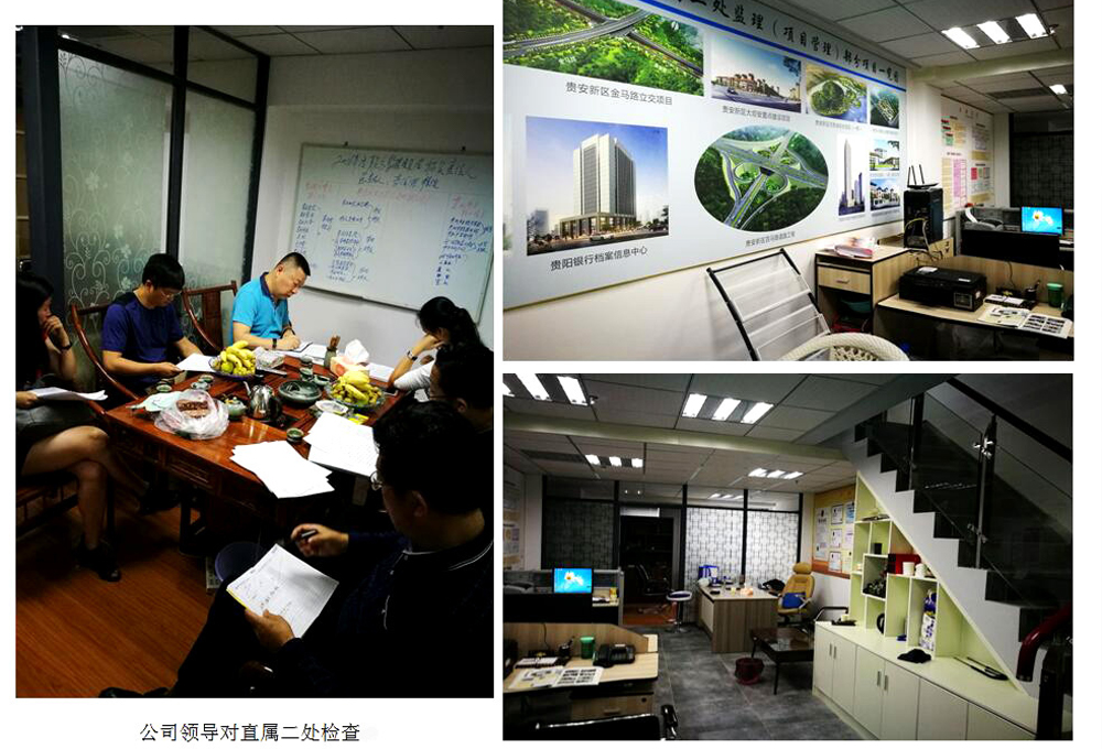 公司对直属二处二级管理机构进行检查